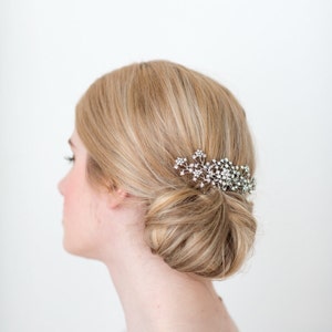 Wedding Hair Comb, Pearl Bridal Comb, Crystal and Pearl Hair Comb, Crystal Pearl Comb for Bride image 4