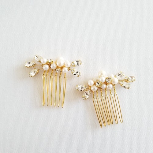 COYUN Haarkamm Mit Kristall & Perlen – Handgefertigter Brautschmuck Für Hochzeit, Fotoshooting & Festliche Anlässe