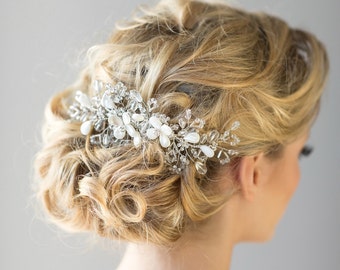 Bridal Hair Comb, Beach Wedding Hair Comb, Crystal Bridal Hair Comb, Wedding Headpiece, Wedding Hair Accessory