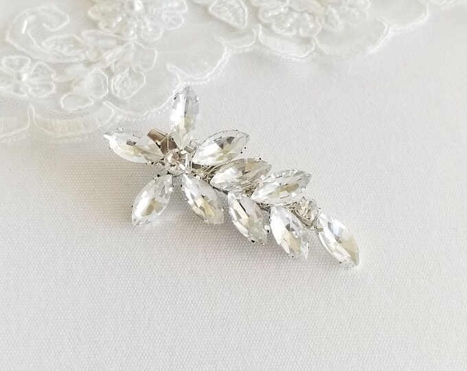 Crystal Bridal Hair Clip Crystal Hair Clip for Bride Small Etsy