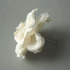 Silk Flower Hairpin Bridal Hairpin Wedding Hair Accessory | Etsy