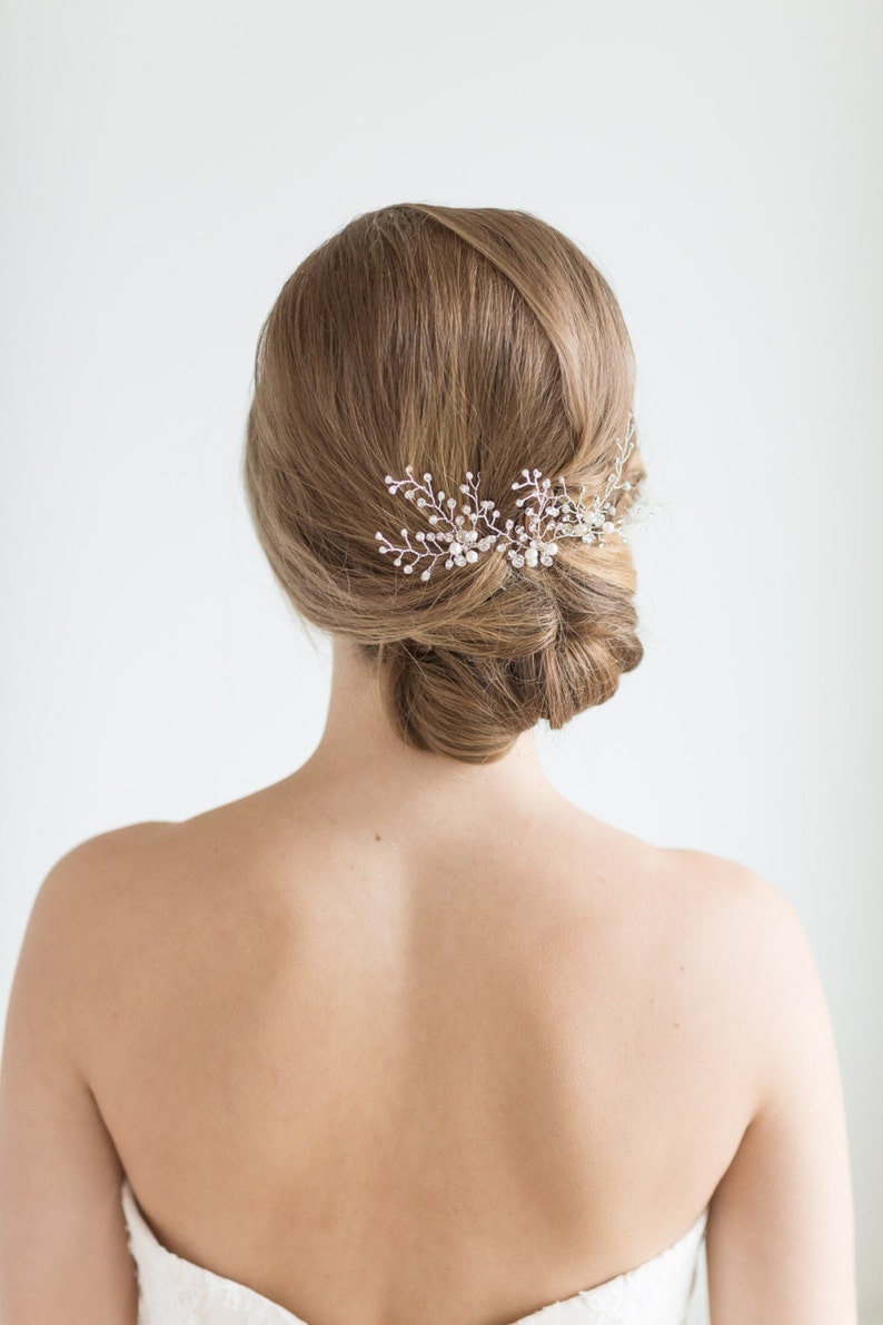Crystal Bridal Hair Pins Wedding Hair Pins Freshwater Pearl - Etsy