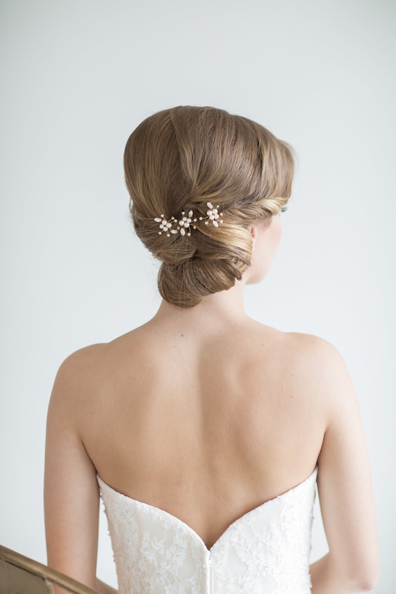 Debbie Bridal Pearl Hair Comb - Gift for The Birde