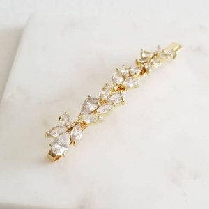 Wedding Hair Clip, Wedding Hair Accessory, CZ Bridal Hair Clip, Crystal Hair Pin, CZ Wedding Bobby Pin