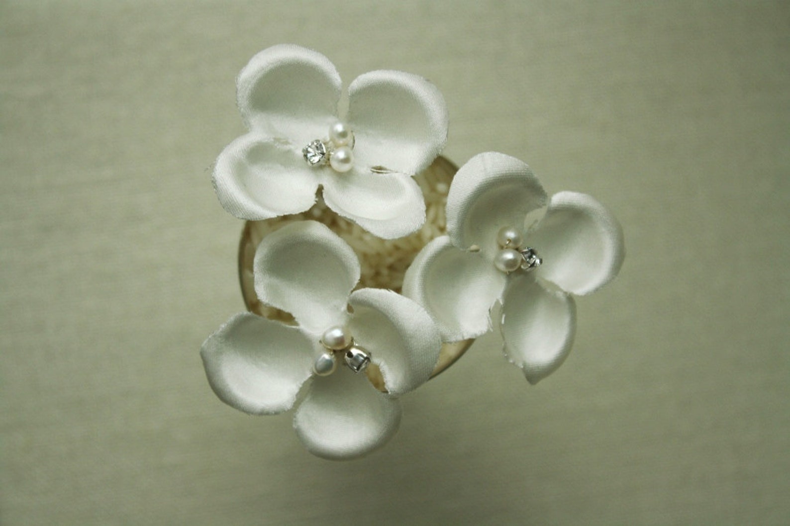 Silk Flower Hair Pins Bridal Hair Pins Wedding Hair Pins Etsy