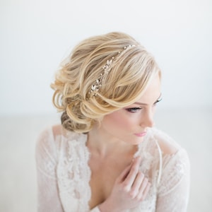 Wedding Hair Vine, Bridal Headpiece, Silver Bridal Headband, Wedding Hairpiece, Crystal Hair Vine For Bride image 7