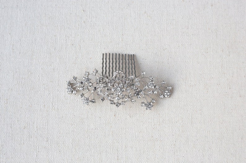 Wedding Hair Comb, Pearl Bridal Comb, Crystal and Pearl Hair Comb, Crystal Pearl Comb for Bride image 9