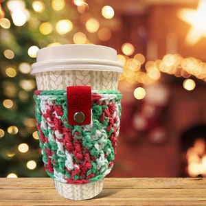 Ho Ho Holidays Nordic Crochet Cup Sleeve Cozy