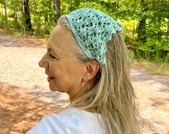 Treasure Island Sparkle Brynn Crochet Hair Kerchief - Adult Size