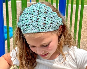 Treasure Island Sparkle Brynn Crochet Hair Kerchief - Child Size
