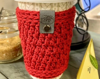 Poppy Megan Crochet Coffee Sleeve Cozy