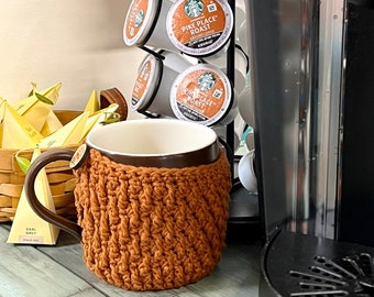 Caramel Nordic Crochet Mug Cozy