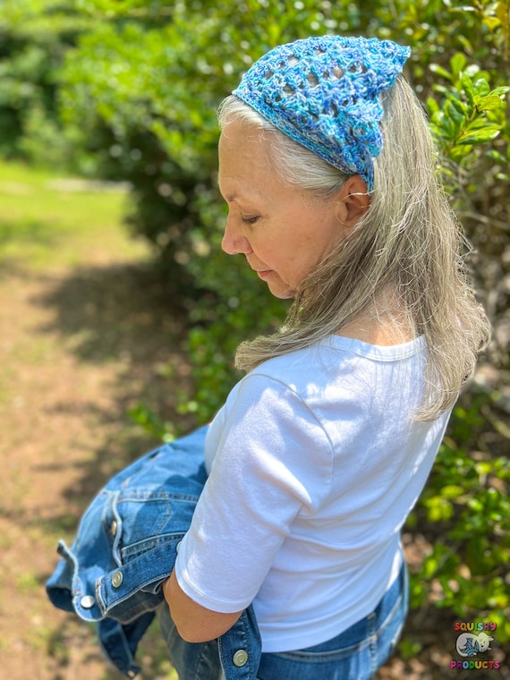 Cast Away Sparkle Brynn Crochet Hair Kerchief - Adult Size