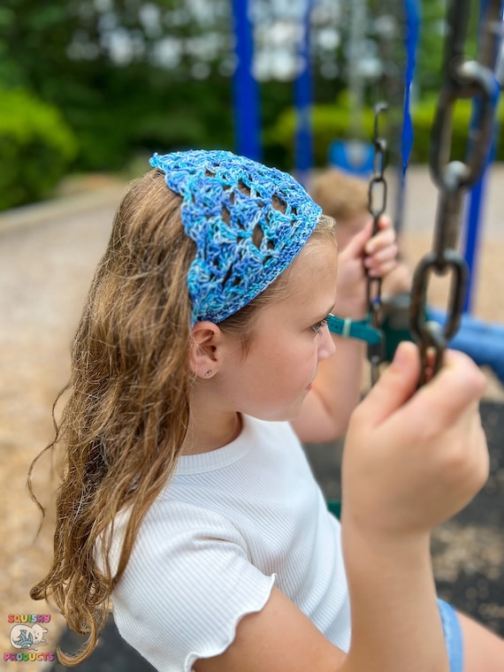 Cast Away Sparkle Brynn Crochet Hair Kerchief - Child Size