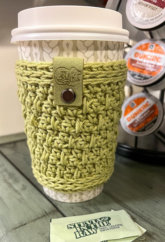 Matcha Megan Crochet Coffee Sleeve Cozy