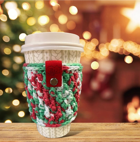 Ho Ho Holidays Nordic Crochet Cup Sleeve Cozy