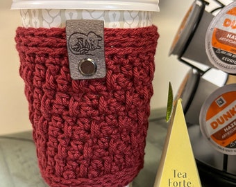 Cabernet Megan Crochet Coffee Sleeve Cozy