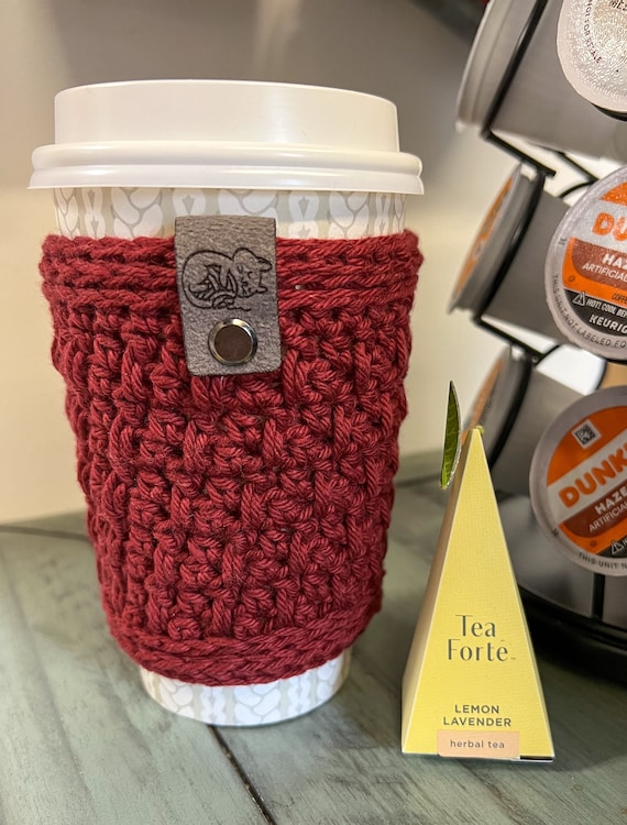 Cabernet Megan Crochet Coffee Sleeve Cozy