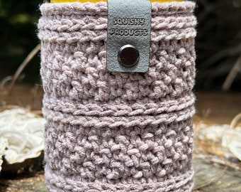 Dark Cocoa Soho Crochet Can Cozy