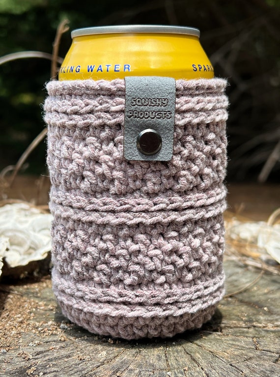 Dark Cocoa Soho Crochet Can Cozy