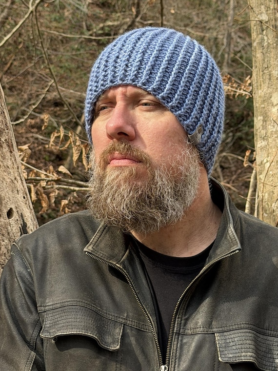 Glacier Emmett Crochet Beanie, Unisex Winter Hat