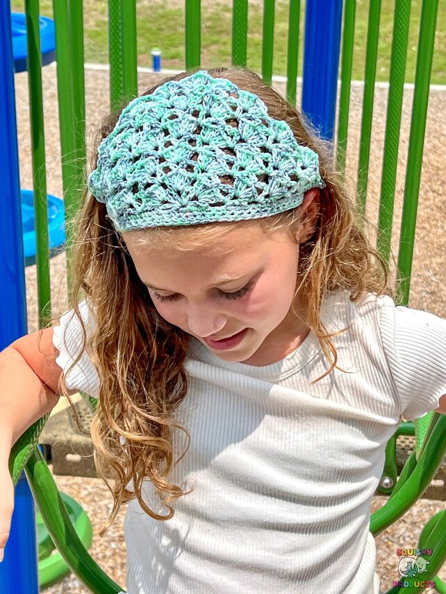 Treasure Island Sparkle Brynn Crochet Hair Kerchief - Child Size