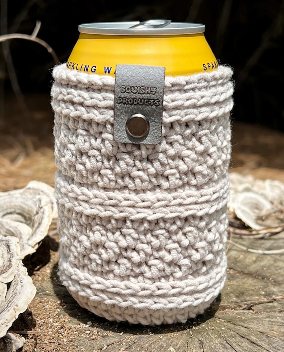 Grayscale Soho Crochet Can Cozy | Can Sleeve | Soda Koozie