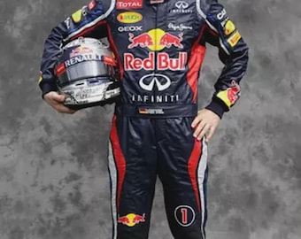 Traje de carreras de karts hecho a mano, nivel 2, personalizable con logotipos.