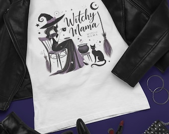 Witchy Mama Halloween T-Shirt | Spooky Season Mom Graphic Tee