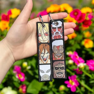 Anime Embroidered Keychain - Double Sided Jet Tag