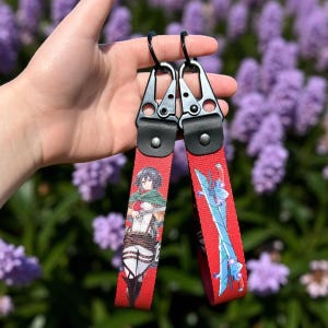 Anime Keychain Strap - Durable Anime Keyring Lanyard