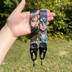 Anime Keychain Strap - Durable Keyring Lanyard