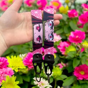Anime Keychain Strap - Durable Anime Keyring Lanyard