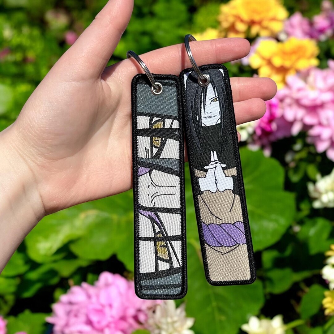 Jet Tag Keychains Inuyasha Anime Embroidered Keychain - Double Sided Jet Tag - Etsy