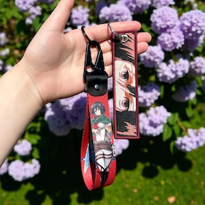 Anime Keychain Bundle - Double Sided Embroidered Jet Tag & Keychain Strap