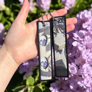 Anime Embroidered Keychain - Double Sided Jet Tag