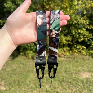 Anime Keychain Strap - Durable Anime Keyring Lanyard