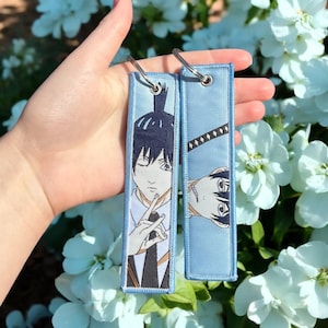 Anime Embroidered Keychain - Double Sided Jet Tag