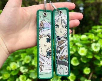 Frieren Embroidered Keychain - Double Sided Jet Tag