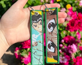 YuYu Hakusho Embroidered Keychain - Double Sided Jet Tag
