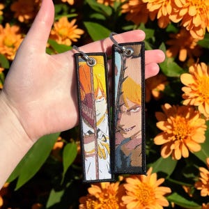 Anime Embroidered Keychain - Double Sided Jet Tag