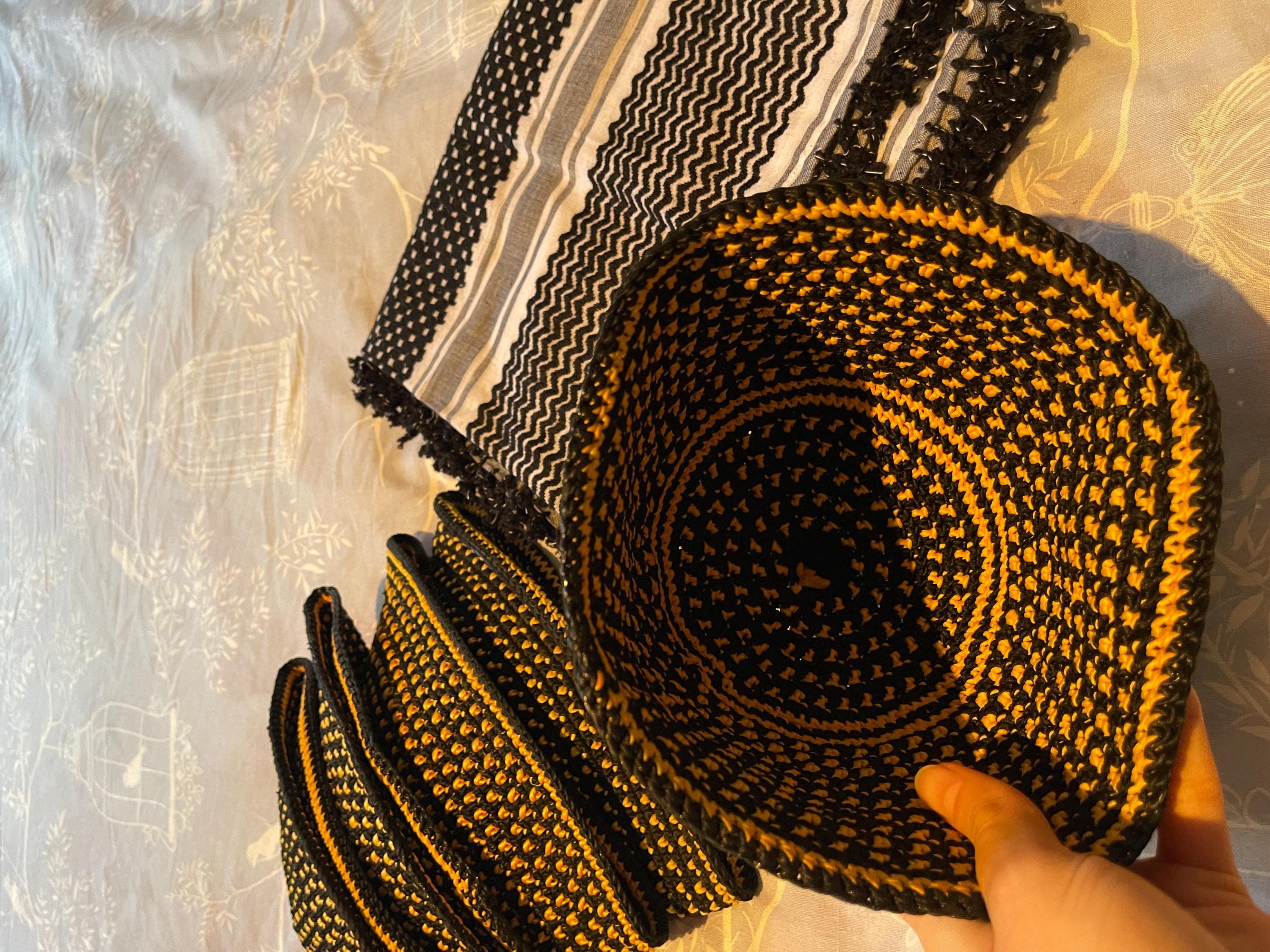 Traditional Kurdish Hat – Hexagonal Pattern (one Size Fits