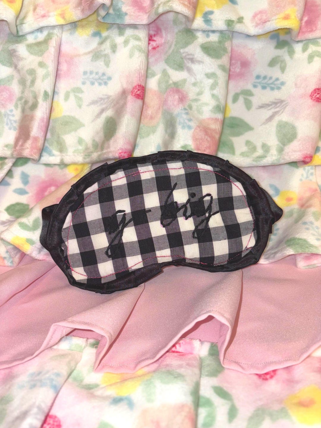 Square Ruffle R Entry Masks RUFFLE SLEEP MASKS - Etsy