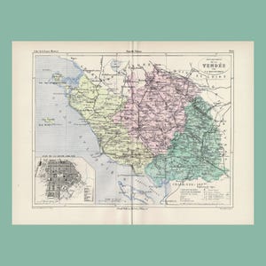 Carte Ancienne de la Vendée (1882) - V.A. Malte-Brun