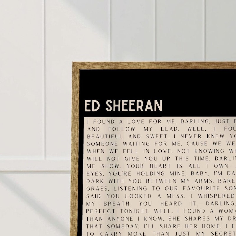 Ed Sheeran Song Print Etsy ed-sheeran-song-print-etsy