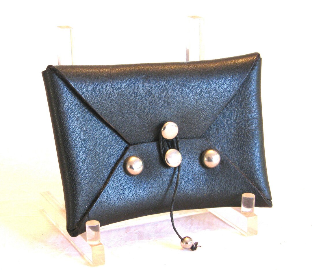 Little Black Belt Loop Wallet Business Card Case Mini Wallet Etsy