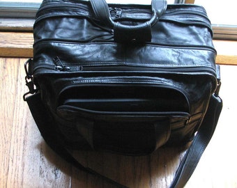 ON SALE Tumi Leather Expandable Laptop Organizer Briefcase