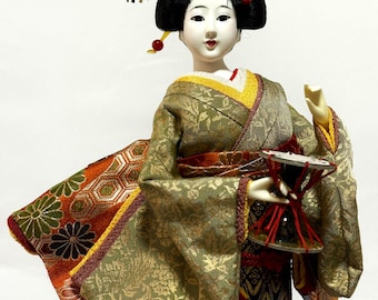 日本人形、市松人形、ヴィンテージ伝統人形 - Etsy 日本