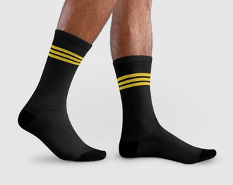 Erster Offizier Socken | Luftfahrt Themen Socken | Luftfahrt Geschenk für Piloten, Avgeek, Luftfahrt Enthusiasten