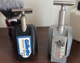 Juego de baño Gillette n.° 31 / / Soporte para maquinilla de afeitar con tecnología de reproducción 3D / Soporte para maquinilla de afeitar DE / Soporte para cuchillas / Soporte para afeitado de varios diámetros